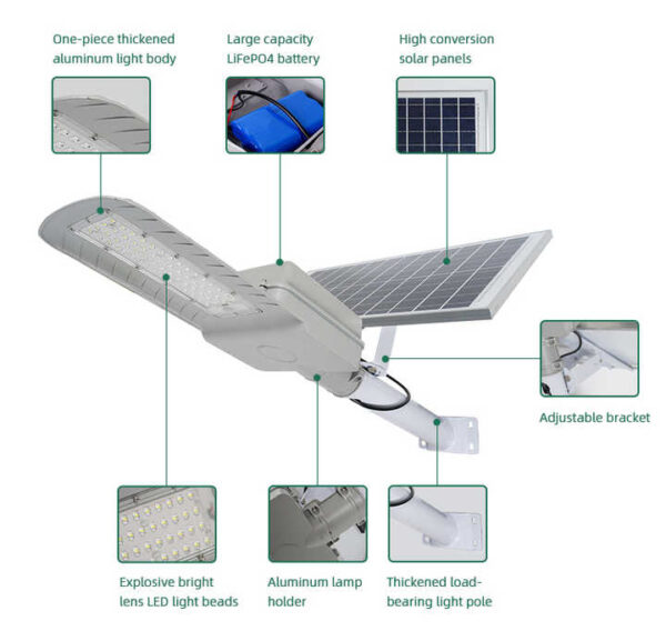 Đèn Đường Led Năng Lượng Mặt Trời 30W (DNL-VN02-30) Thành Đạt Led